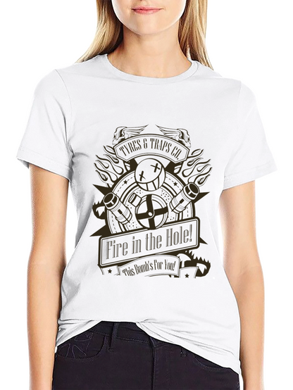 Fire In The Hole T-Shirt - Black Graphic Tee