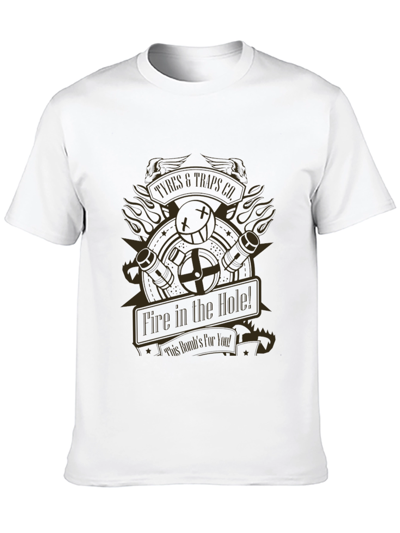 Fire In The Hole T-Shirt - Black Graphic Tee