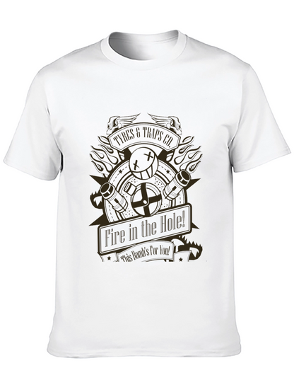 Fire In The Hole T-Shirt - Black Graphic Tee