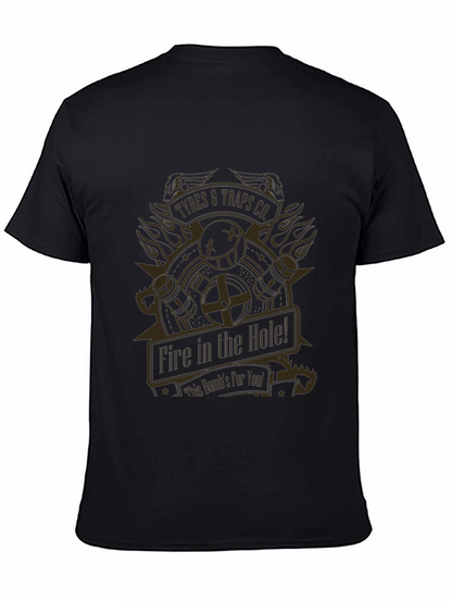 Fire In The Hole T-Shirt - Black Graphic Tee