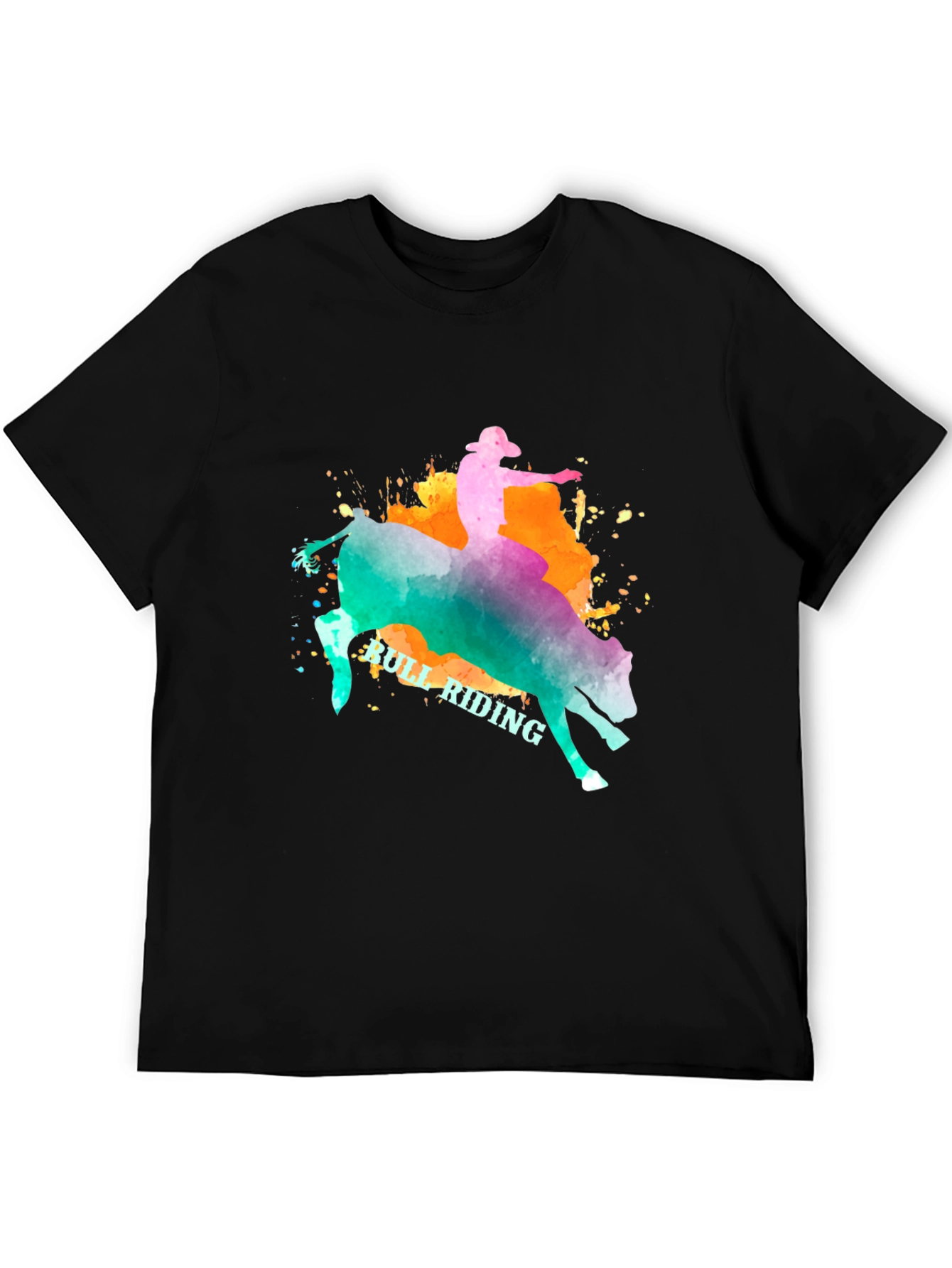 Bull Riding Graphic T-Shirt - Cowboy Rodeo Tee