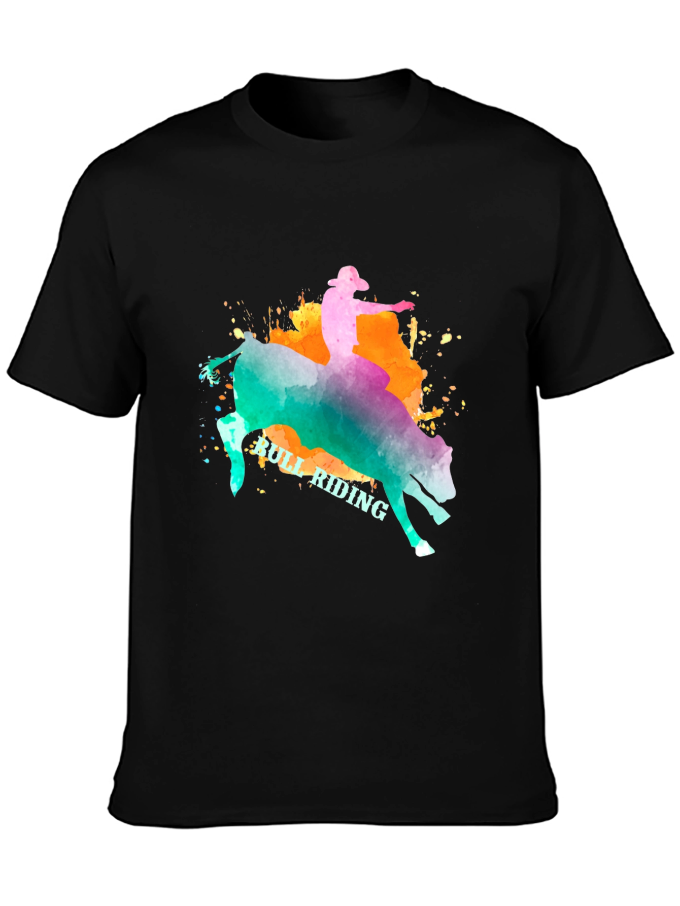 Bull Riding Graphic T-Shirt - Cowboy Rodeo Tee