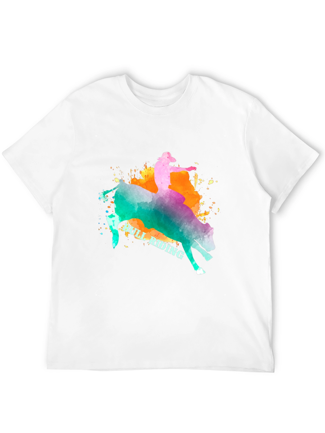 Bull Riding Graphic T-Shirt - Cowboy Rodeo Tee
