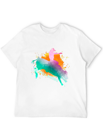 Bull Riding Graphic T-Shirt - Cowboy Rodeo Tee