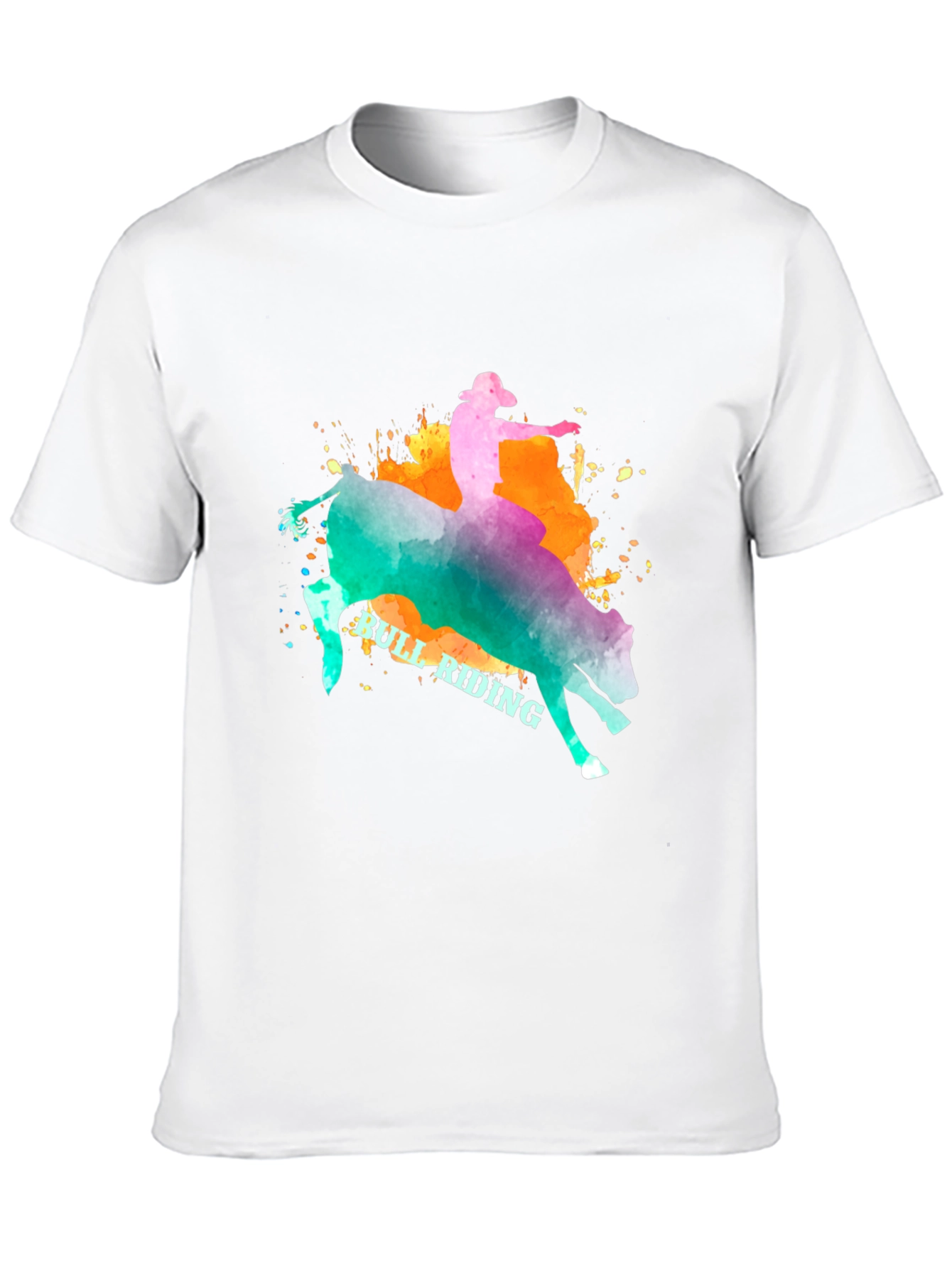Bull Riding Graphic T-Shirt - Cowboy Rodeo Tee