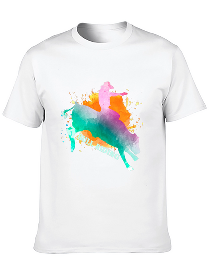 Bull Riding Graphic T-Shirt - Cowboy Rodeo Tee