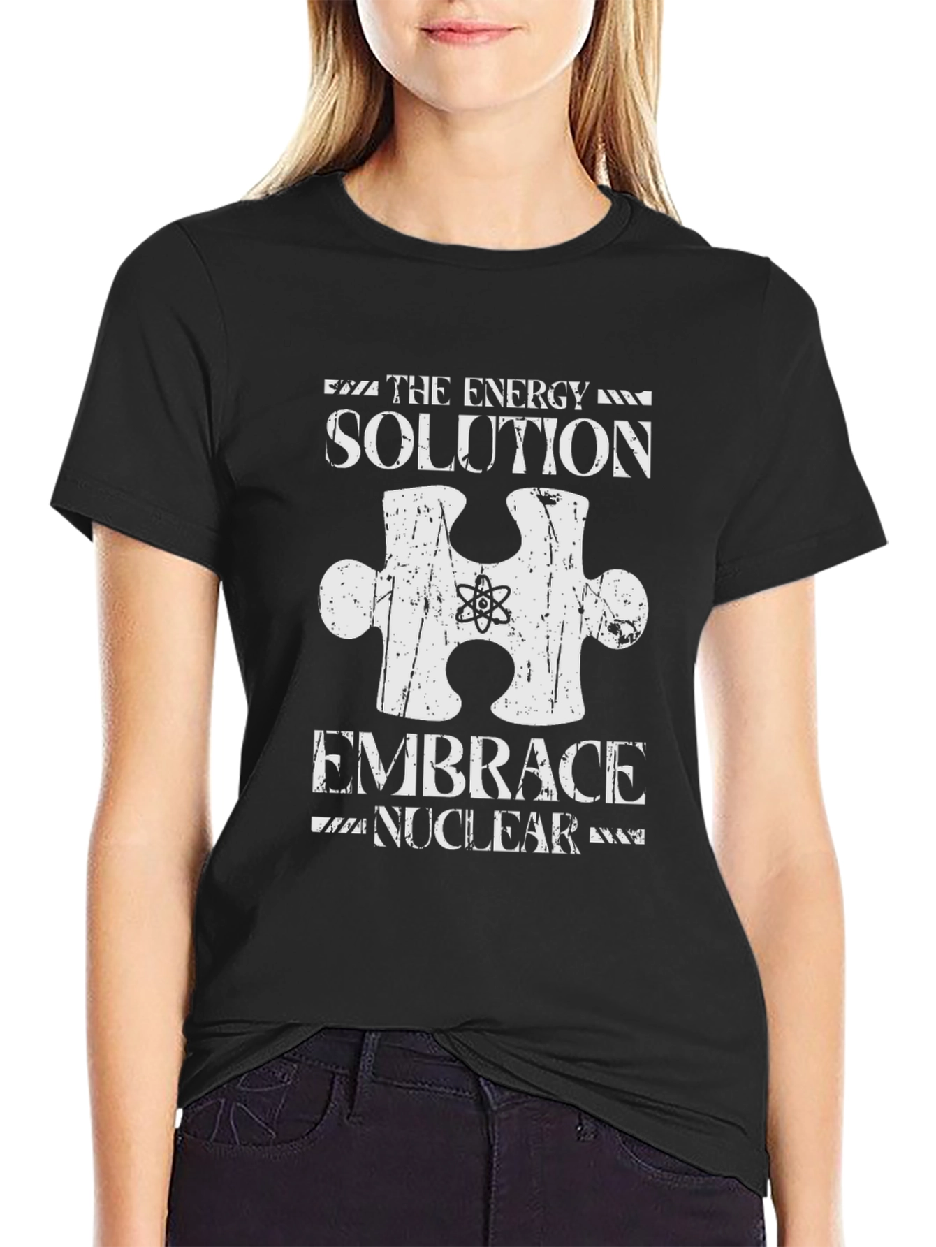 Embrace Nuclear Energy Solution Black T-Shirt