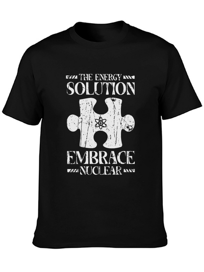 Embrace Nuclear Energy Solution Black T-Shirt