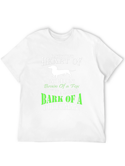 Dachshund Heart T-Shirt: Lion Fox Sausage Doberman