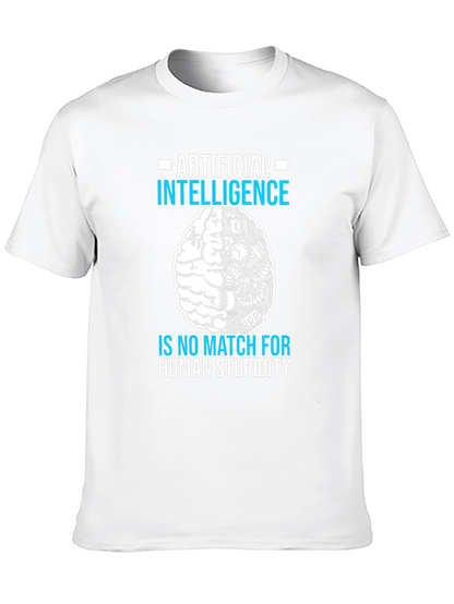 Artificial Intelligence vs. Human Stupidity T-Shirt