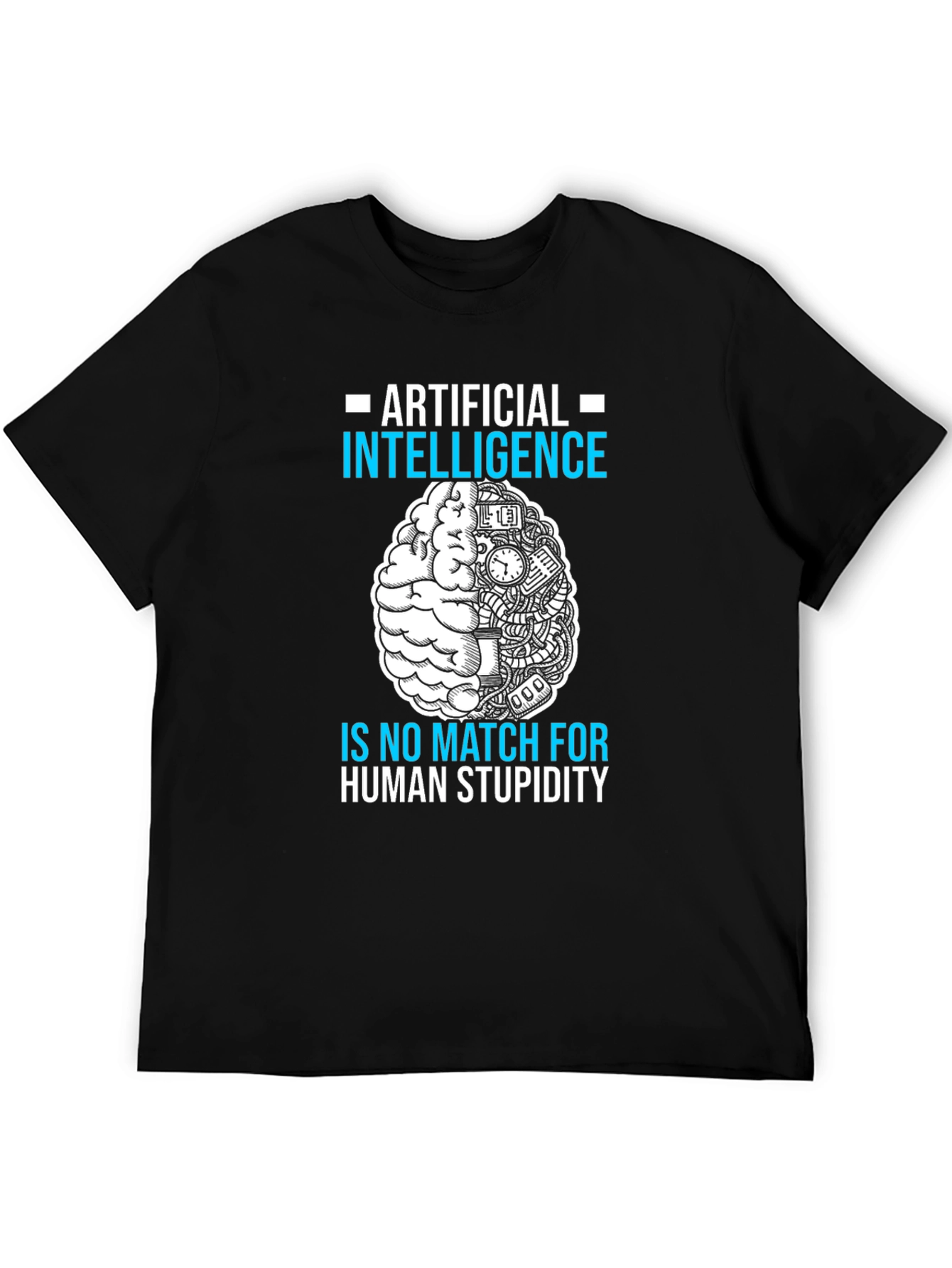 Artificial Intelligence vs. Human Stupidity T-Shirt