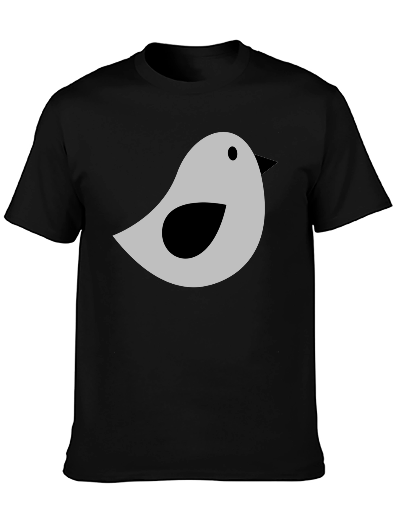 Bird Graphic Tee - Soft Cotton Blend Casual T-Shirt