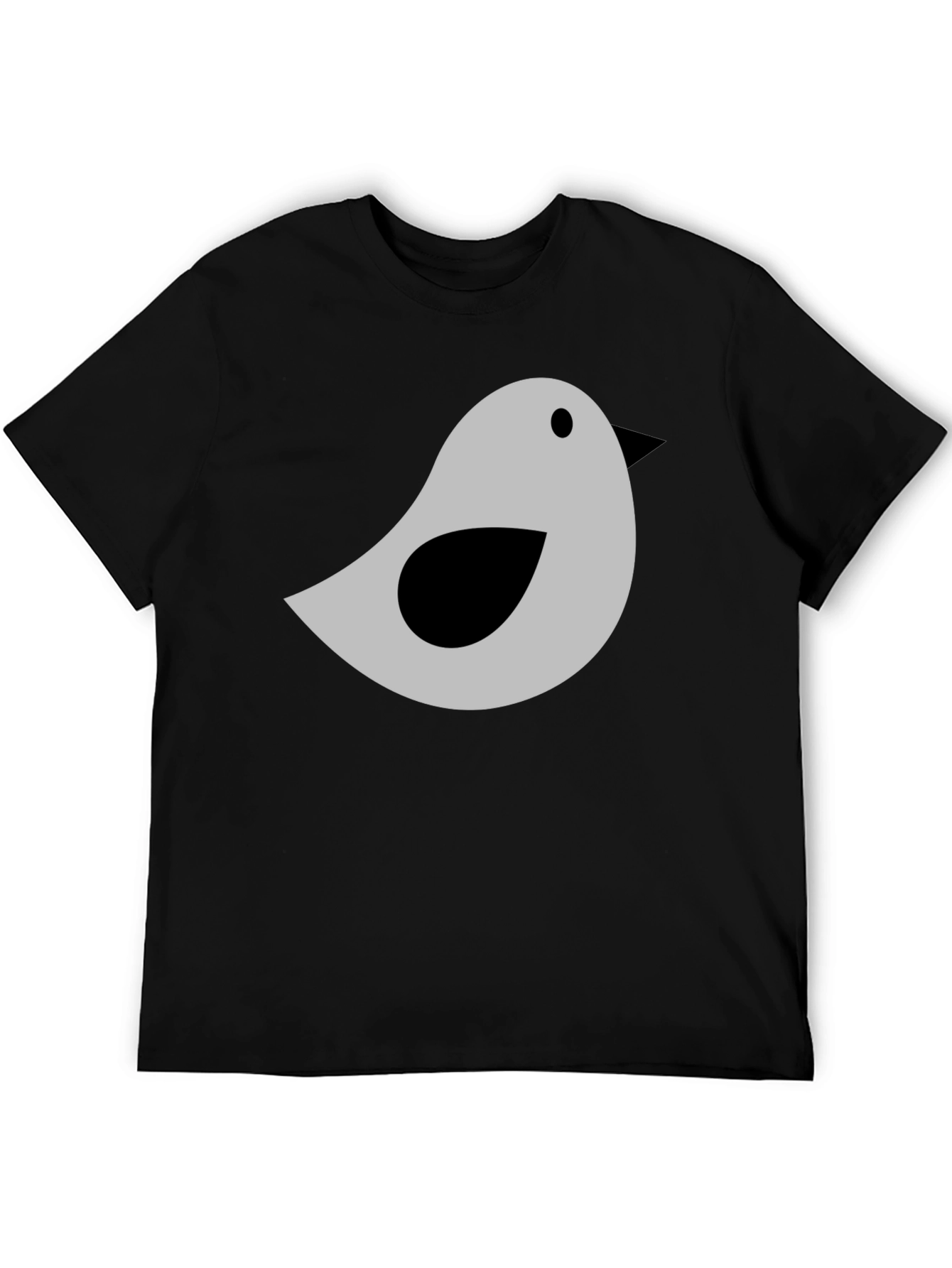 Bird Graphic Tee - Soft Cotton Blend Casual T-Shirt