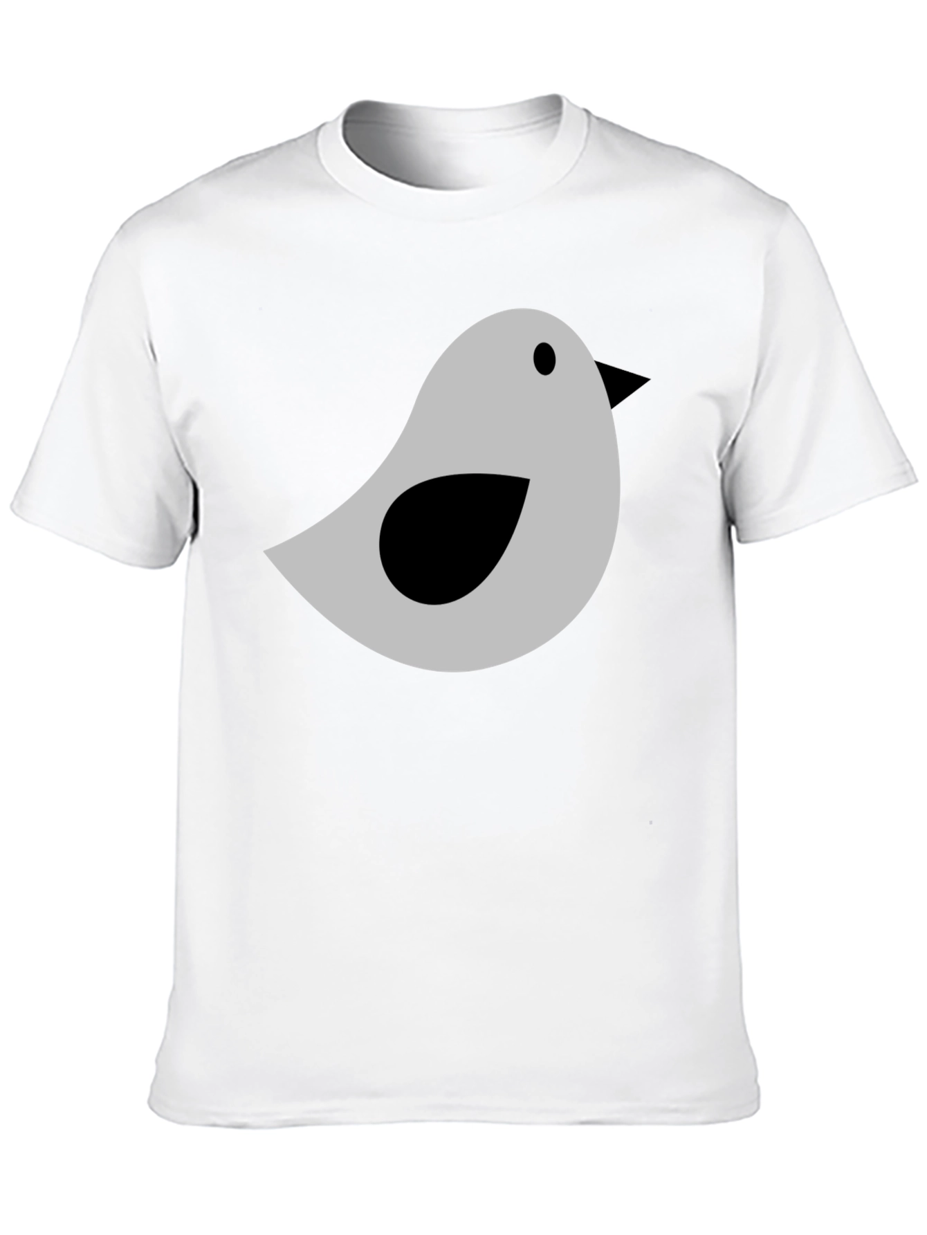 Bird Graphic Tee - Soft Cotton Blend Casual T-Shirt