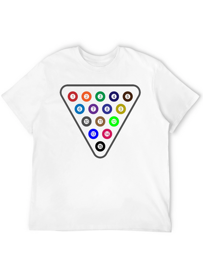 Billiards Rack T-Shirt - Pool Ball Triangle Tee