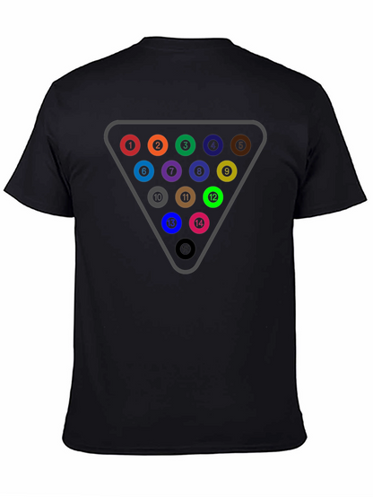 Billiards Rack T-Shirt - Pool Ball Triangle Tee