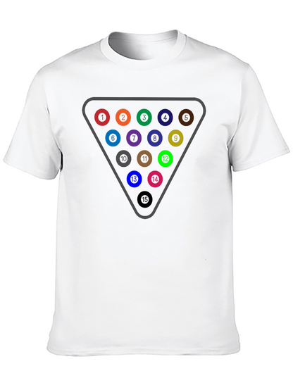 Billiards Rack T-Shirt - Pool Ball Triangle Tee