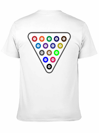 Billiards Rack T-Shirt - Pool Ball Triangle Tee