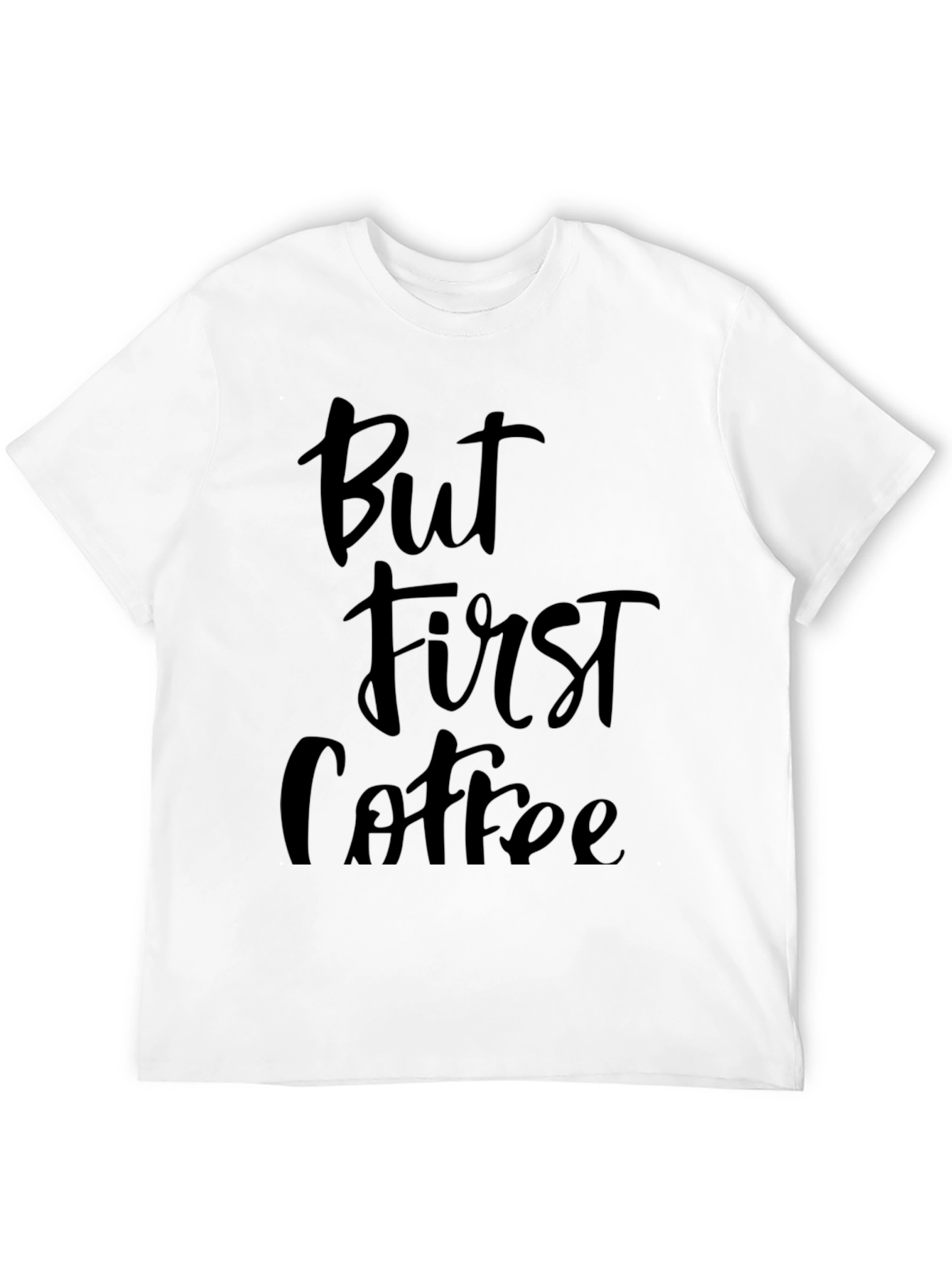 But First Coffee Graphic Tee - Unisex Black T-Shirt