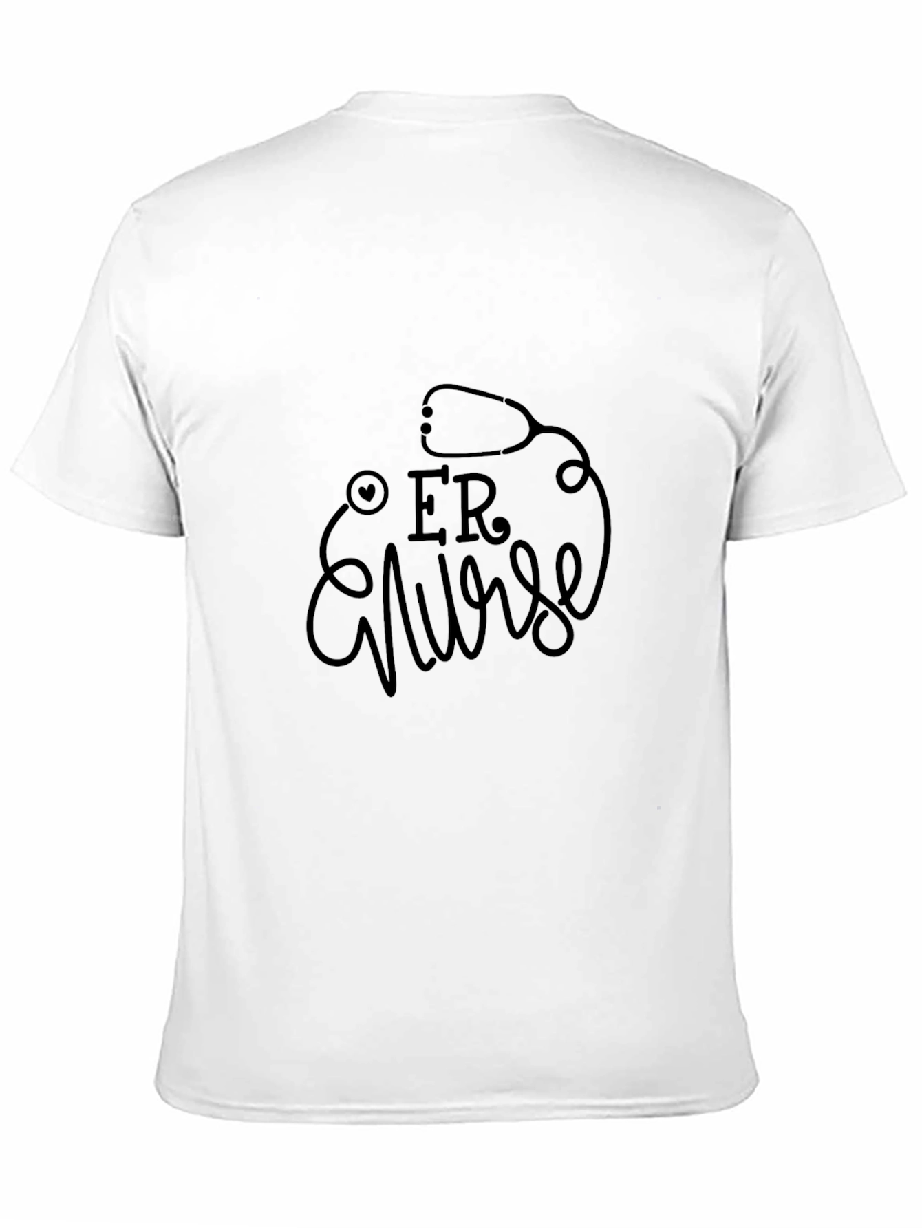 ER Nurse Black Graphic Tee - Medical Apparel