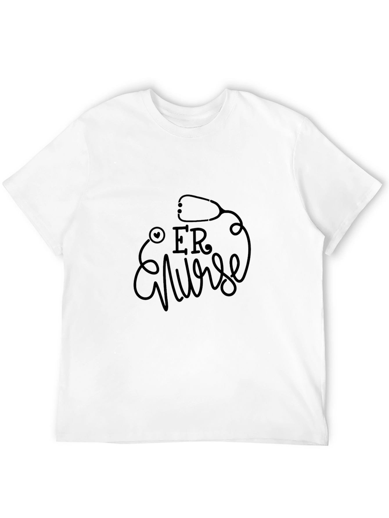 ER Nurse Black Graphic Tee - Medical Apparel
