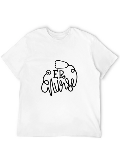 ER Nurse Black Graphic Tee - Medical Apparel