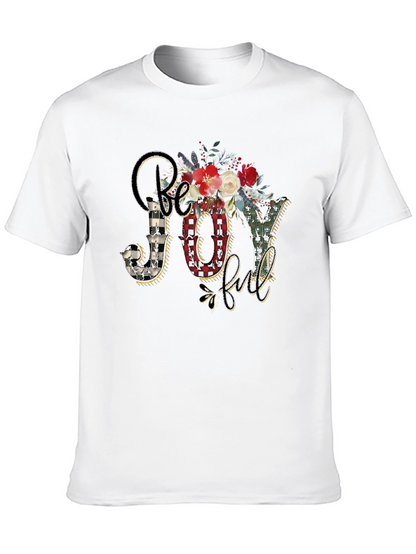 Be Joyful Floral Graphic Tee