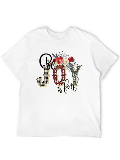 Be Joyful Floral Graphic Tee