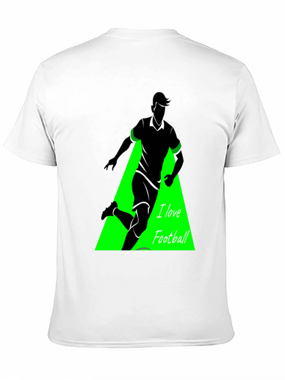 I Love Football Graphic Tee - Black