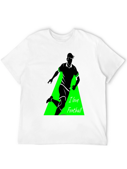 I Love Football Graphic Tee - Black