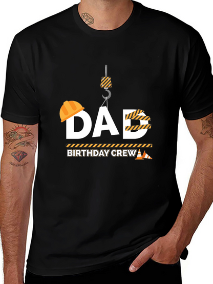 Dad Birthday Crew Construction T-Shirt