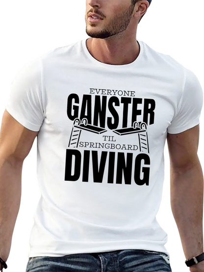 Everyone Ganster Springboard Diving Black T-Shirt