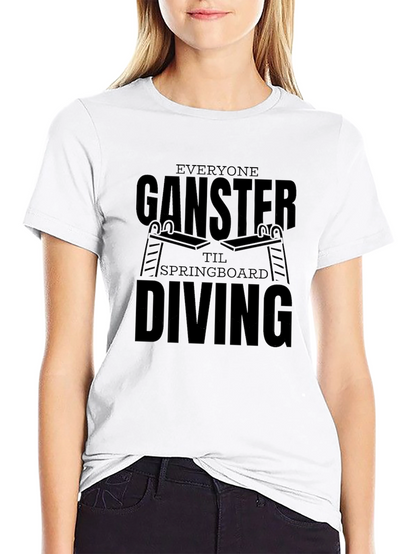 Everyone Ganster Springboard Diving Black T-Shirt