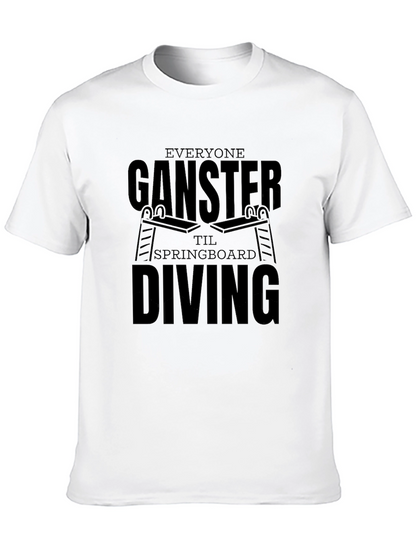 Everyone Ganster Springboard Diving Black T-Shirt