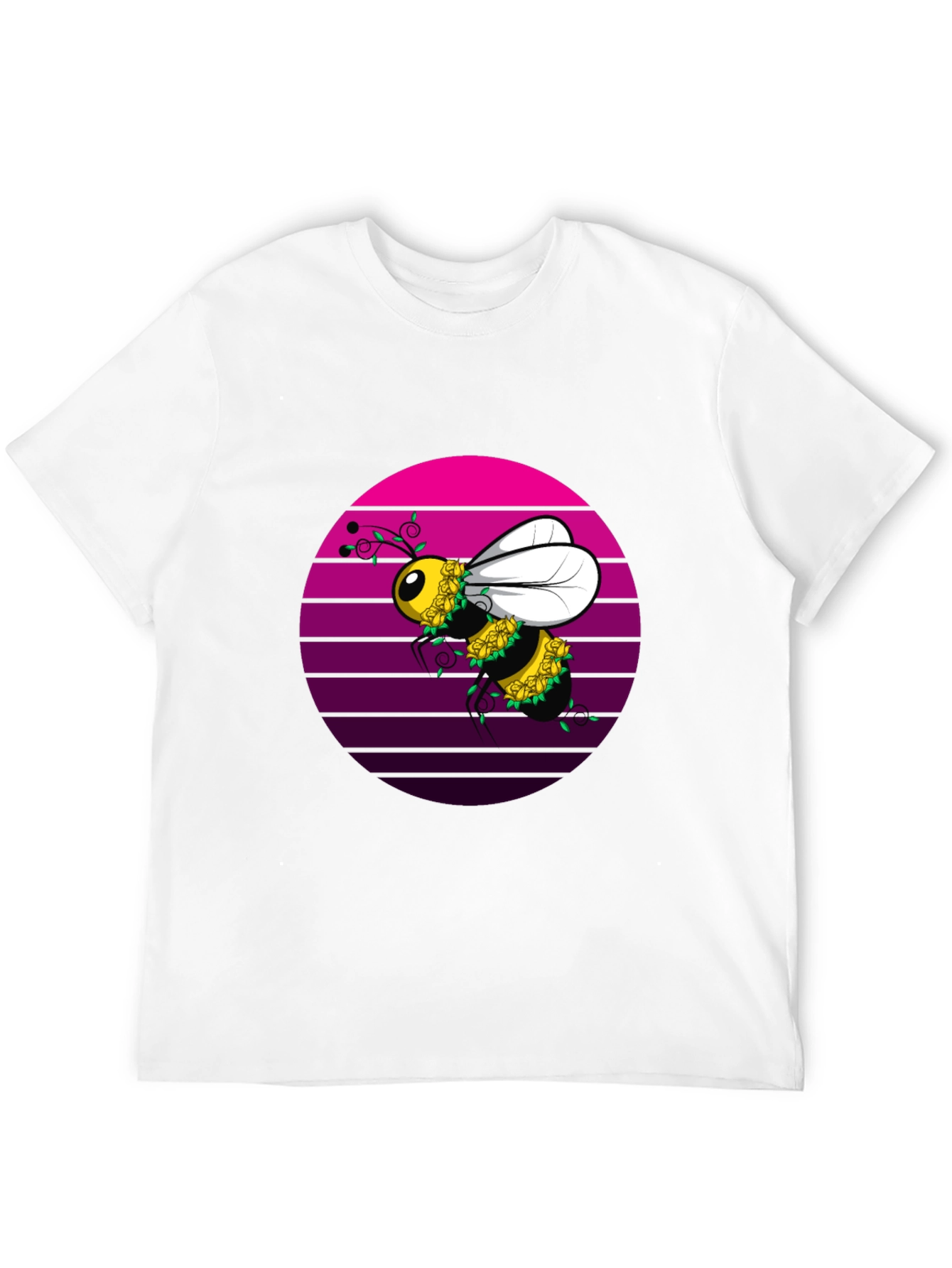 Bee Floral T-Shirt - Unique Graphic Tee