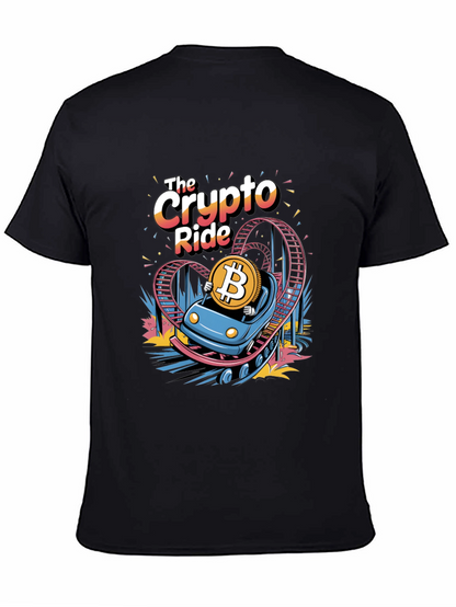 Crypto Ride T-Shirt: Bitcoin Rollercoaster Design