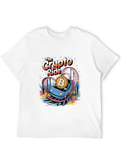 Crypto Ride T-Shirt: Bitcoin Rollercoaster Design