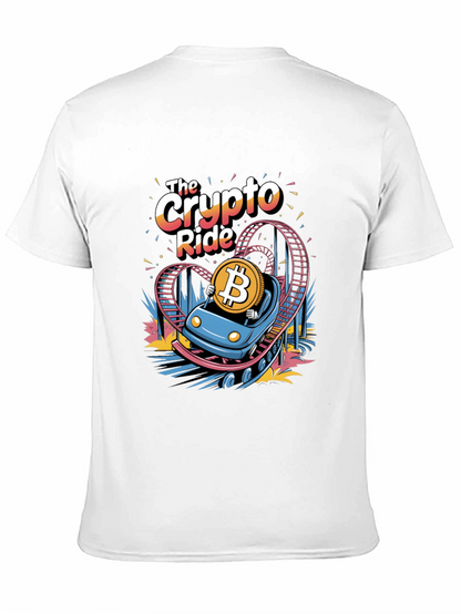 Crypto Ride T-Shirt: Bitcoin Rollercoaster Design