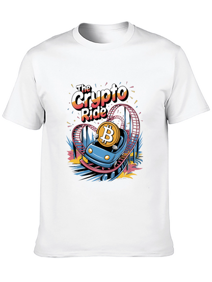 Crypto Ride T-Shirt: Bitcoin Rollercoaster Design