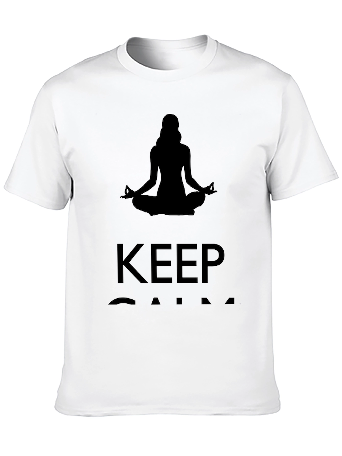Mens Keep Calm Meditating T-Shirt