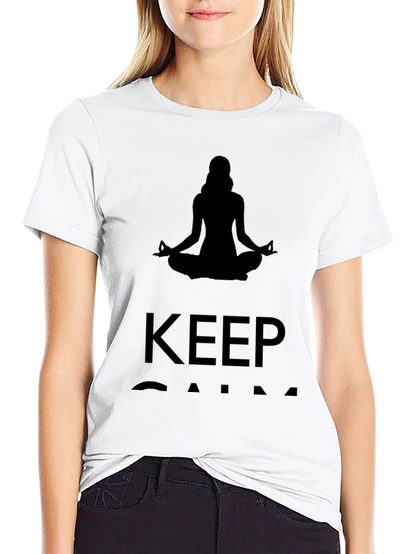 Mens Keep Calm Meditating T-Shirt