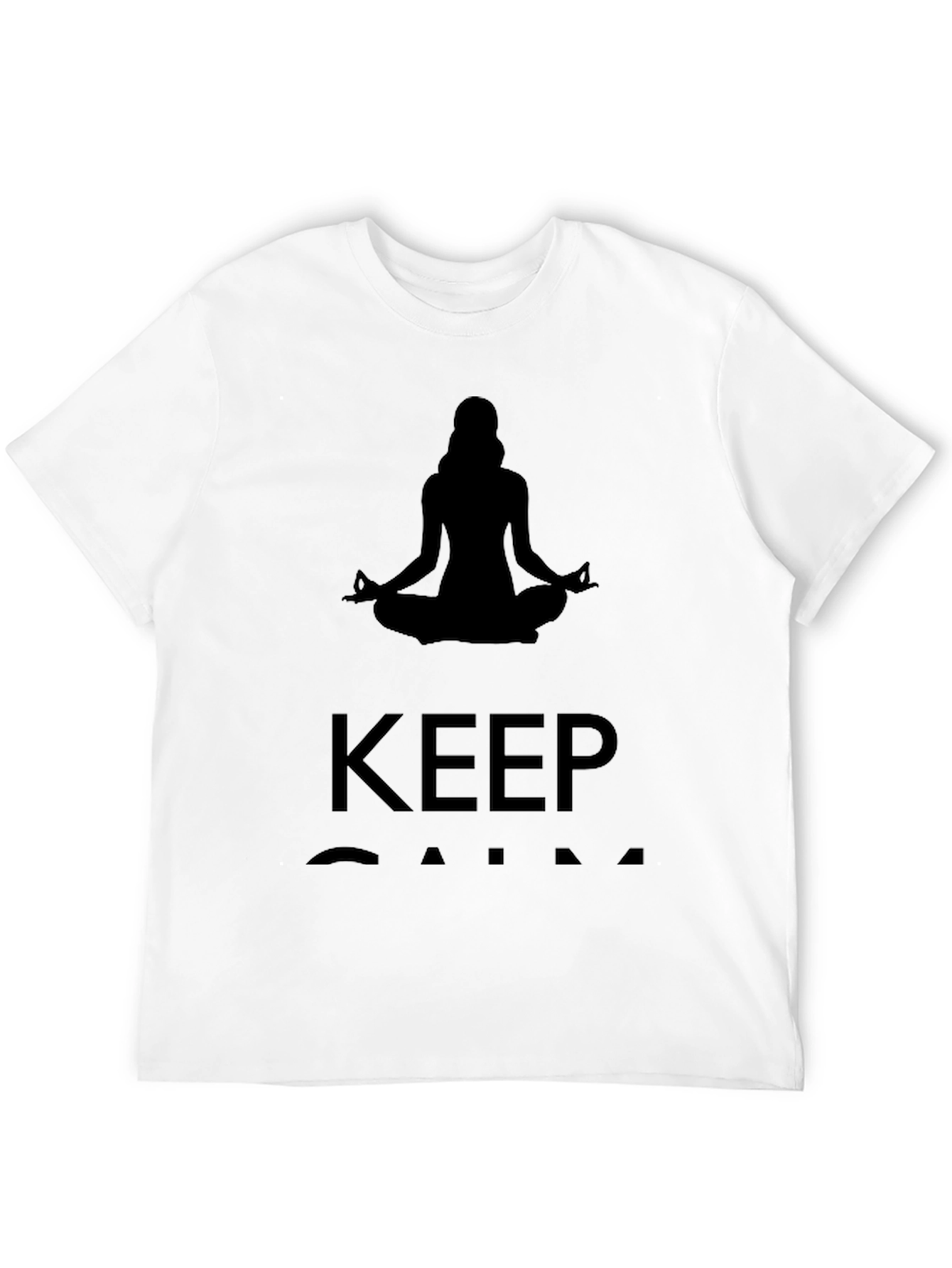 Mens Keep Calm Meditating T-Shirt