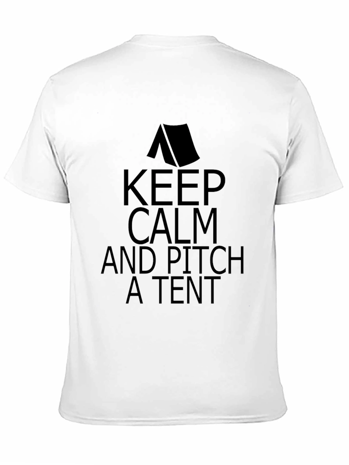 Keep Calm and Pitch a Tent Graphic T-Shirt