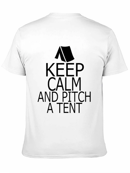Keep Calm and Pitch a Tent Graphic T-Shirt