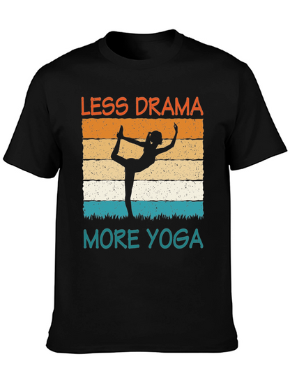 Less Drama More Yoga Graphic Tee