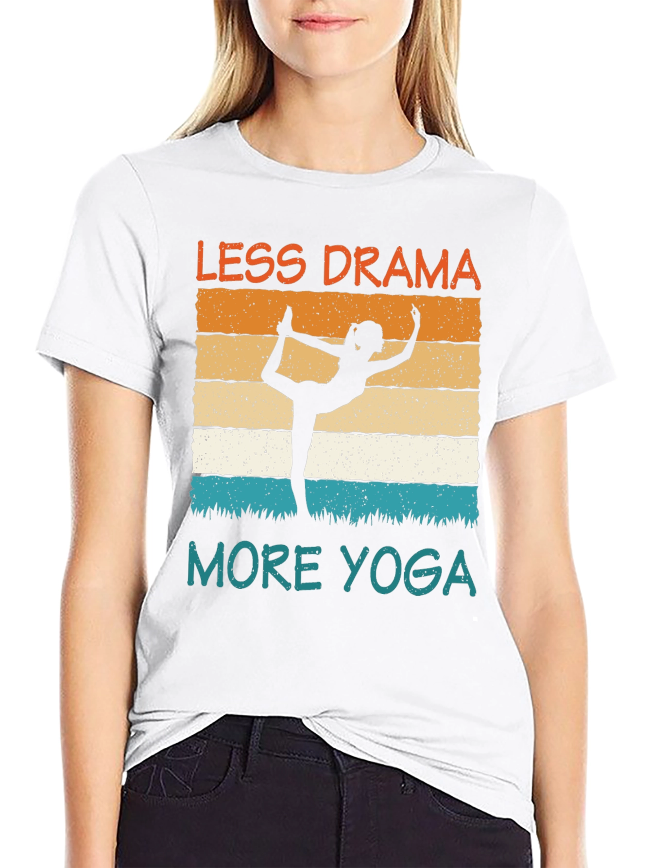 Less Drama More Yoga Graphic Tee