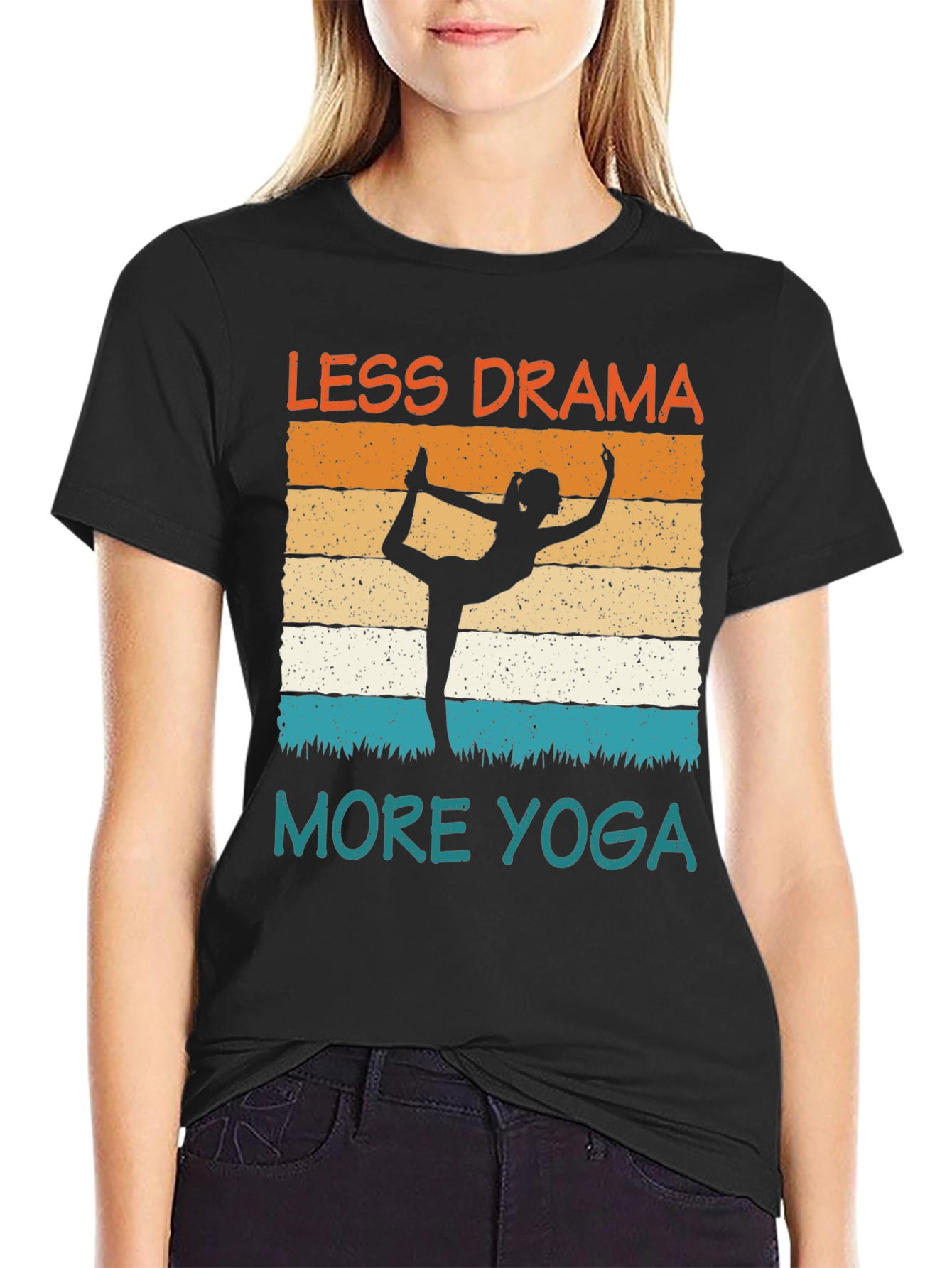 Less Drama More Yoga Graphic Tee
