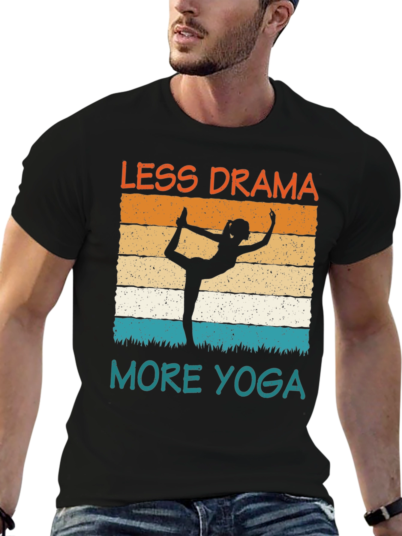 Less Drama More Yoga Graphic Tee