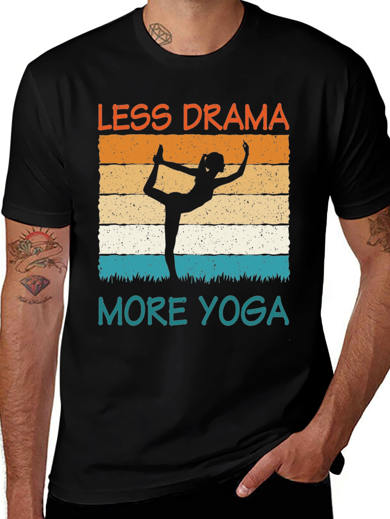 Less Drama More Yoga Graphic Tee