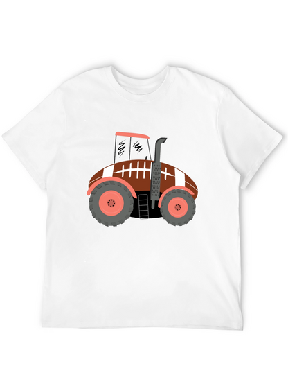 Football Tractor Graphic T-Shirt